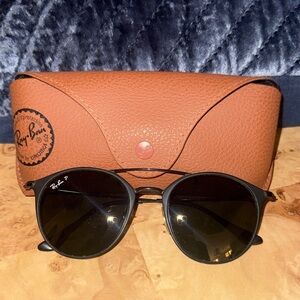 Ray-Ban Black double bridged Polarized Sunglasses